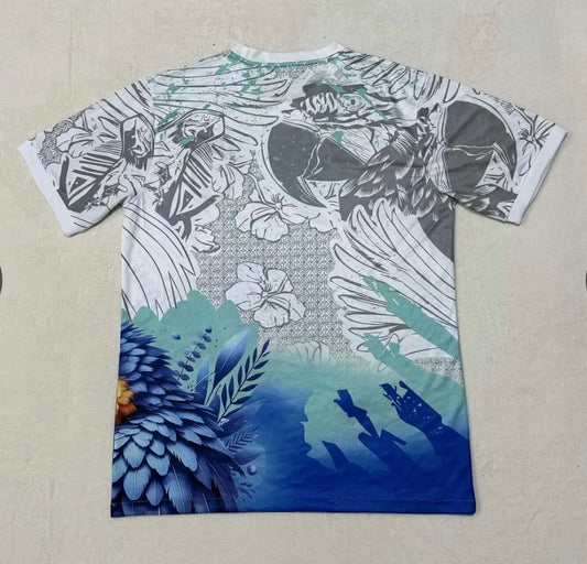 2025 Brazil Special Edition White and Blue Football Shirt 1:1