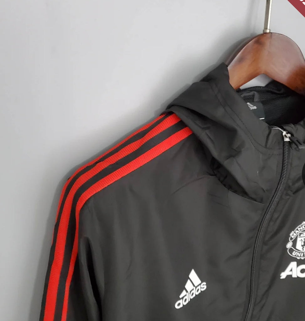 2021/2022 Manchester United Jersey Windbreaker Black