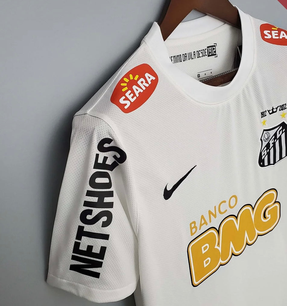 2012 Retro Santos Home Soccer Jersey