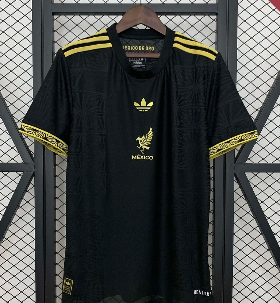 2025 Mexico National Gold Cup Edition Black Football Shirt 1:1