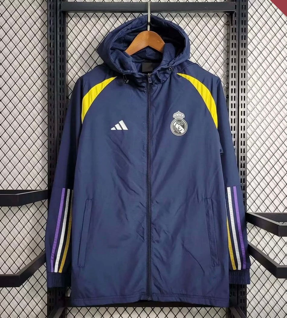 2023 Real Madrid Windbreaker Navy blue Soccer Jersey 1:1