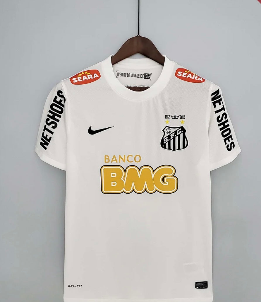 2012 Retro Santos Home Soccer Jersey